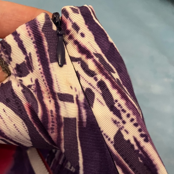 Piazza Sempione Purple Pink Multicolor graffiti Abstract Italian Designer Skirt - Picture 7 of 10